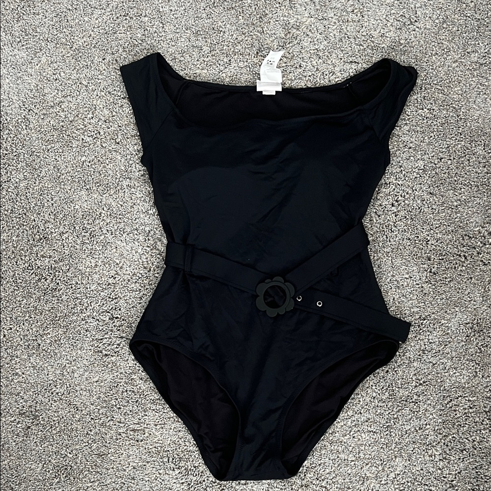 Kate Spade Classic Black One Piece Swimsuit